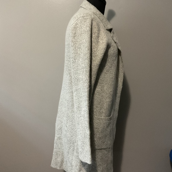 Monteau Gray Open Front Cardigan - Picture 3 of 4